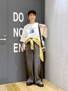 「アイテム（キャップ）」を使った、おかでぃさん（レディース・157cm・30代）の夏コーディネート