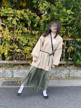 「アイテム（バレエシューズ）」を使った、ちょこさん（レディース・157cm・20代）の秋コーディネート