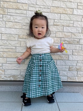 yayaさん（キッズ・70cm）の夏コーディネート