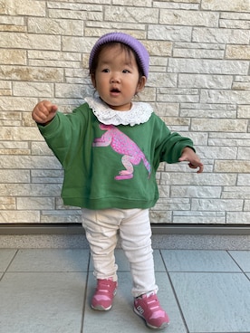 yayaさん（キッズ・80cm）の秋コーディネート