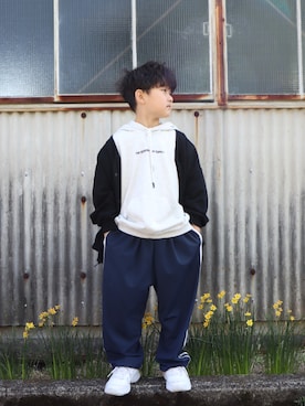「アイテム（カーディガン/ボレロ）」を使った、yayaさん（キッズ・121cm）の春コーディネート