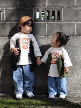 yayaさん（キッズ・100cm）の春コーディネート