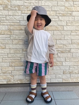 「夏のTシャツフェス」｜yayaさん（キッズ・90cm）の夏コーディネート