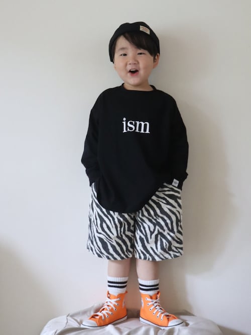 キッズ 親子お揃いゼブラハーフパンツ（デニムパンツ）｜coca（coca