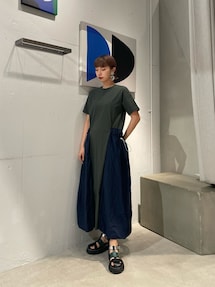 UN3D.（アンスリード）の「サイドギャザーポケットワンピース 