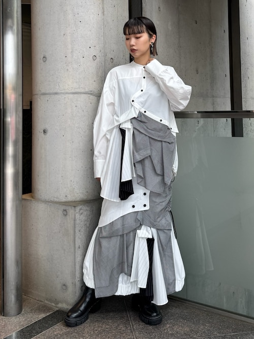 PATTERN MIX SHIRT SK【セットアップ着用可能】 / パターン