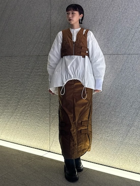 「アイテム（その他トップス）」を使った、YURIKAさん（レディース・167cm）の秋コーディネート