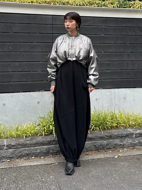 UN3D アンスリード　リボーンコクーンワンピース　ロングワンピース UN3D.（アンスリード）の「REBORN COCOON OP（ワンピース）」 - WEAR