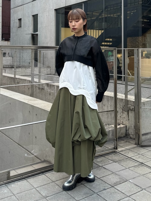 WAVE HEM PADDED TOP / ウェーブヘムパデッドトップ（タンクトップ