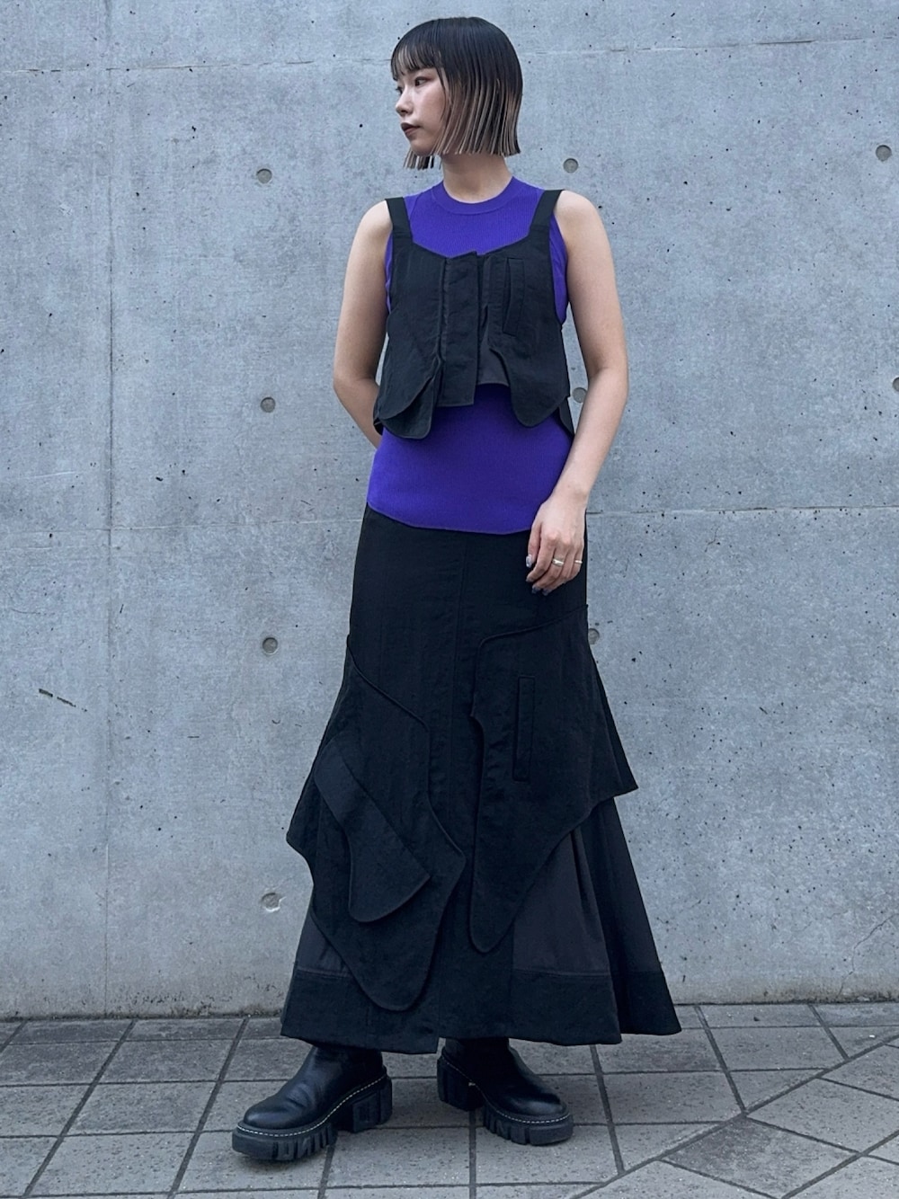 CURVE FLAP FIELD BUSTIER【セットアップ着用可能】 / カーブフラップ