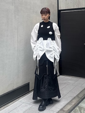 「UN3D.(アンスリード)のアイテム」を使った、YURIKAさん(レディース・167cm)の冬コーディネート