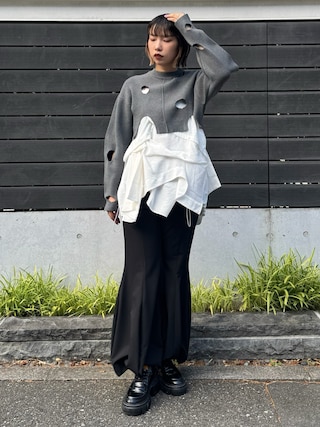 アンスリード】イレギュラーヘムショートニットカーディガン