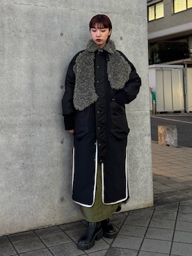 「UN3D.(アンスリード)のアイテム」を使った、YURIKAさん(レディース・167cm)の冬コーディネート