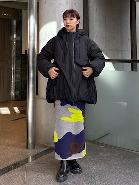 「アイテム（ダウンジャケット/コート）」を使った、YURIKAさん（レディース・167cm・20代）の秋コーディネート