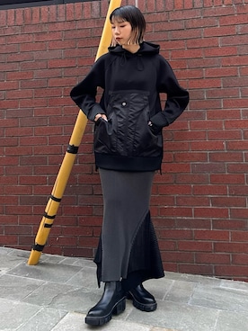 「アイテム（スカート）」を使った、YURIKAさん（レディース・167cm）の夏コーディネート