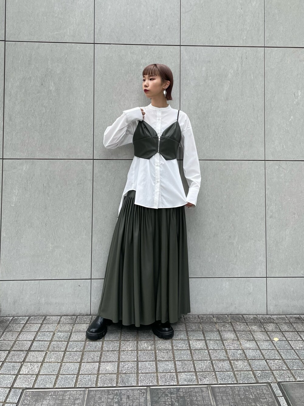 un3d アンスリード タックギャザービスチェ オリジナル