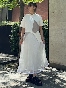 セール】MESH ORIGAMI PLEATS SK / メッシュオリガミプリーツ