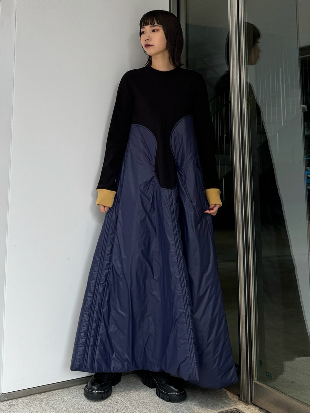 WAVE LINE PADDED OP / ウェーブラインパデッドワンピースを使った人気