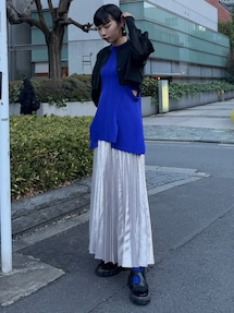 UN3D. 2TONE SHEER KT 2トーンシアーニットカーディガン UN3D.（アンスリード）の「2TONE SHEER KT CD / 2トーンシアーニット