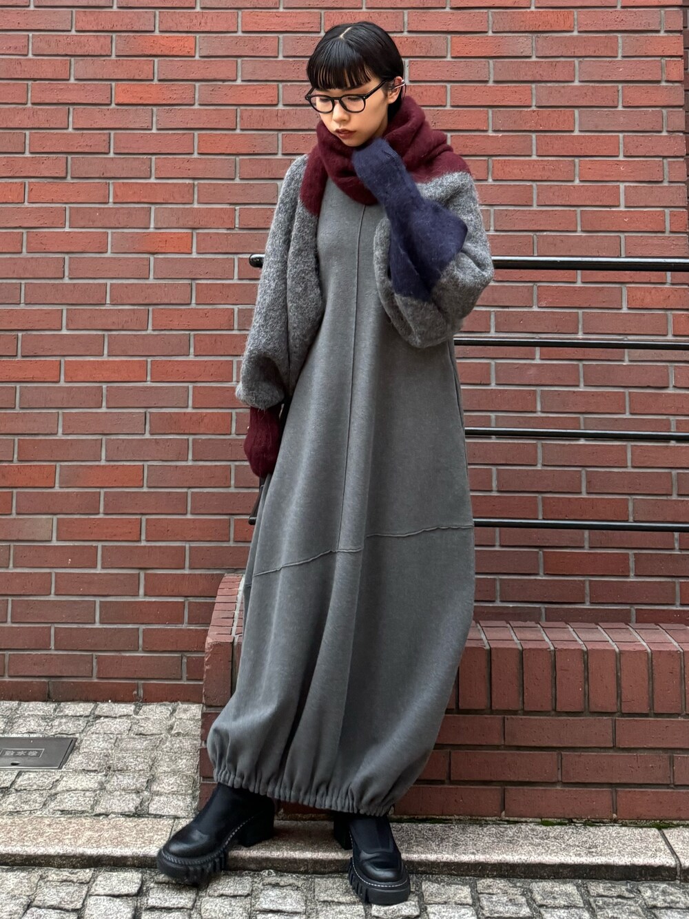 UN3D.（アンスリード）の「COCOON KNIT OP / コクーンニット
