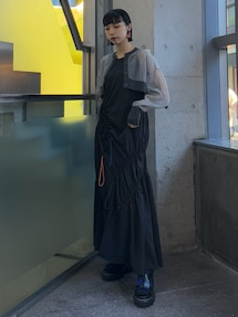 UN3D. 2TONE SHEER KT 2トーンシアーニットカーディガン UN3D.（アンスリード）の「2TONE SHEER KT CD / 2トーンシアーニット