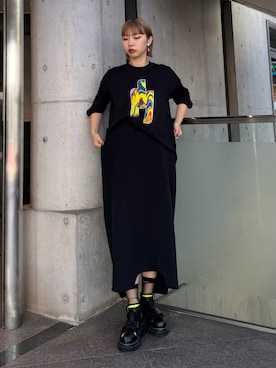 「UN3D.（アンスリード）のアイテム」を使った、YURIKAさん（レディース・167cm）の春コーディネート