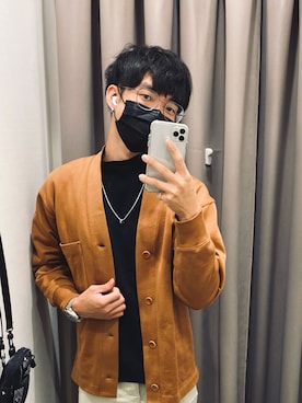 「UNIQLO U」｜「アイテム（ノーカラージャケット）」を使った、smith667さん（メンズ・168cm）の秋コーディネート