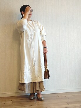 「TABI PAL（タビパル）のアイテム」を使った、naginagiさん（レディース・165cm）の秋コーディネート