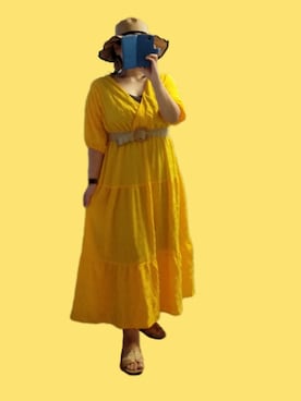 「FUNALIVE（ファンアライブ）のアイテム（帽子）」を使った、naginagiさん（レディース・165cm）の夏コーディネート