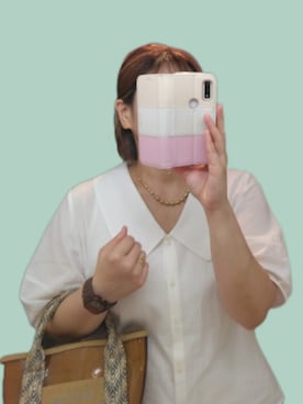 「アイテム（腕時計、ブラウン系）」を使った、naginagiさん（レディース・165cm）の夏コーディネート