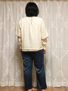 「MEDE19F（メデジュウキュウ）のアイテム（スウェット）」を使った、naginagiさん（レディース・165cm）の秋コーディネート