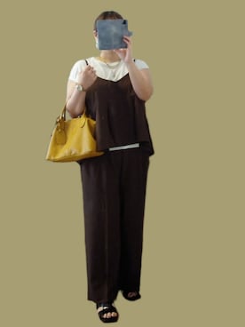 「アイテム（ピアス（両耳用））」を使った、naginagiさん（レディース・165cm）の秋コーディネート