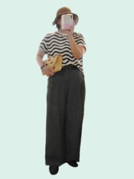 「アイテム（クラッチバッグ）」を使った、naginagiさん（レディース・165cm）の夏コーディネート