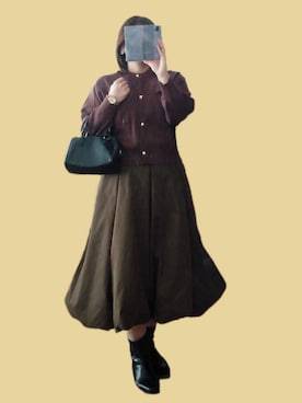 「アイテム（腕時計）」を使った、naginagiさん（レディース・165cm）の秋コーディネート