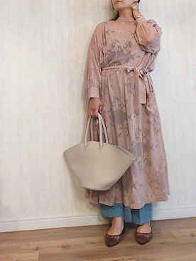 「MEDE19F（メデジュウキュウ）のアイテム（ワンピース/ドレス）」を使った、naginagiさん（レディース・165cm）の秋コーディネート