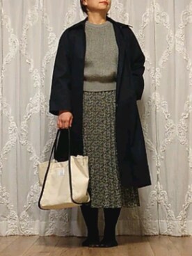 「noannu（ノアンヌ）のアイテム」を使った、naginagiさん（レディース・165cm）の冬コーディネート