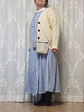 「noannu（ノアンヌ）のアイテム」を使った、naginagiさん（レディース・165cm）の冬コーディネート