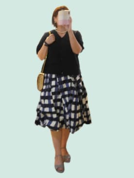 「アイテム（クラッチバッグ）」を使った、naginagiさん（レディース・165cm）の夏コーディネート