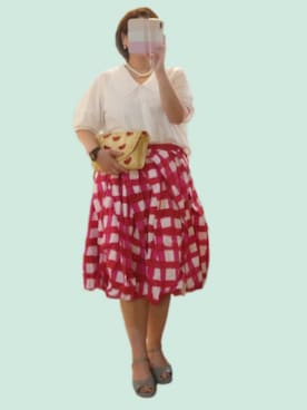 「アイテム（腕時計、ブラウン系）」を使った、naginagiさん（レディース・165cm）の夏コーディネート