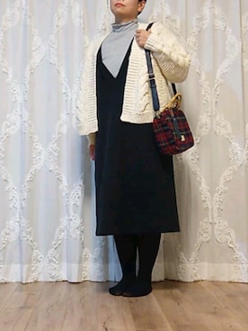 「MEDE19F（メデジュウキュウ）のアイテム（Tシャツ/カットソー）」を使った、naginagiさん（レディース・165cm）の秋コーディネート