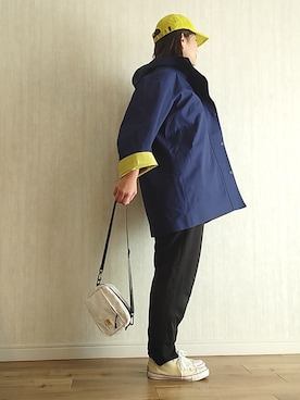 「大きいサイズ」｜「アイテム（その他）」を使った、naginagiさん（レディース・165cm）の秋コーディネート