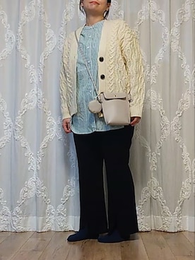 「noannu（ノアンヌ）のアイテム」を使った、naginagiさん（レディース・165cm）の冬コーディネート