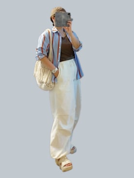 「アイテム（腕時計）」を使った、naginagiさん（レディース・165cm）の夏コーディネート