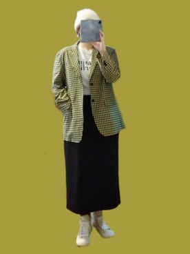 「アイテム（ピアス（両耳用））」を使った、naginagiさん（レディース・165cm）の秋コーディネート