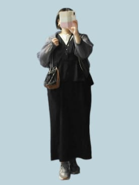 「しまむら（シマムラ）のアイテム（トップス、グレー系）」を使った、naginagiさん（レディース・165cm）の春コーディネート