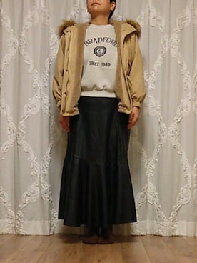 「アベイル」｜「アイテム（ジャケット/アウター）」を使った、naginagiさん（レディース・165cm）の冬コーディネート