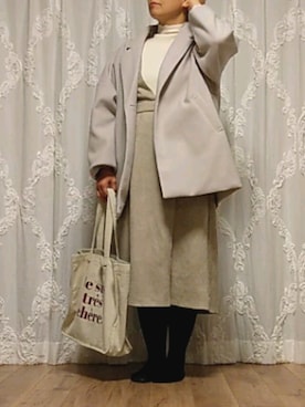 「アベイル」｜「アイテム（ワンピース/ドレス）」を使った、naginagiさん（レディース・165cm）の冬コーディネート