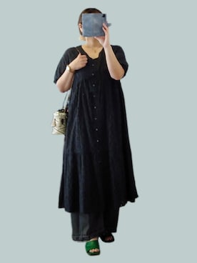 「アイテム（ピアス（両耳用））」を使った、naginagiさん（レディース・165cm）の秋コーディネート