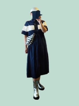 「MEDE19F（メデジュウキュウ）のアイテム（シューズ）」を使った、naginagiさん（レディース・165cm）の夏コーディネート