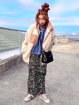 「グレイル」｜「アイテム（その他）」を使った、Gini   Akiさん（レディース・153cm）の冬コーディネート